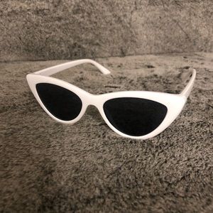 White Cat Eye Sunnies